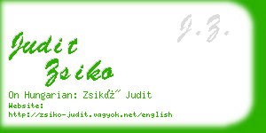 judit zsiko business card